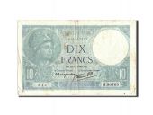 France, 10 Francs, 10 F 1916-1942 Minerve, 1940, 1940-11-28, KM:84, TB+