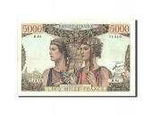 France, 5000 Francs, 5 000 F 1949-1957 Terre et Mer, 1951, KM:131b