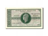 France, 1000 Francs, 1943-1945 Marianne, 1945, 1945, KM:107, SUP+, Fayette:VF