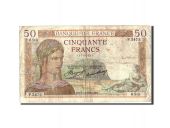 France, 50 Francs, 50 F 1934-1940 Crs, 1935, 1935-12-05, KM:81, B+