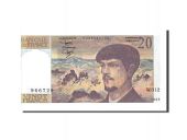 France, 20 Francs, 20 F 1980-1997 Debussy, 1983, KM:151a, 1983, UNC(65-70)