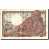 France, 20 Francs, 20 F 1942-1950 Pcheur, 1947, 1947-01-09, KM:100b, TTB