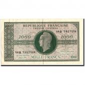 France, 1000 Francs, 1943-1945 Marianne, 1945, 1945, KM:107, TTB, Fayette:VF