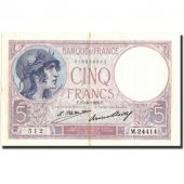 France, 5 Francs, 5 F 1917-1940 Violet, 1926, KM:72d, 1926-08-17, VF(20-25)