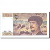 France, 20 Francs, 20 F 1980-1997 Debussy, 1983, KM:151a, 1983, AU(55-58)