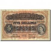 EAST AFRICA, 5 Shillings, 1956, KM:33, 1956-02-01, TB+