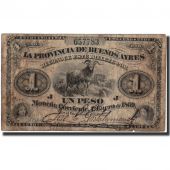 Argentina, 1 Peso, 1869, KM:S481b, 1869, VF(20-25)
