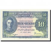 MALAYA, 10 Cents, 1941, KM:8, 1941-07-01, UNC(60-62)