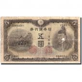 Japon, 5 Yen, Undated (1943), KM:55a, AB