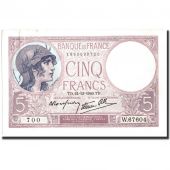 France, 5 Francs, 5 F 1917-1940 Violet, 1940, 1940-12-12, KM:83, SUP+