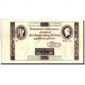 France, 25 Livres, Assignat  face Royale, 1792, 1792-10-24, KM:A67, NEUF