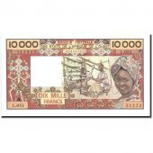 West African States, 10,000 Francs, Undated (1977-92), KM:109Ak, NEUF