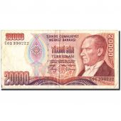 Turkey, 20,000 Lira, 1970, 1970-10-14, KM:201, EF(40-45)