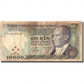 Turkey, 10,000 Lira, 1970, 1970-10-14, KM:199, VG(8-10)