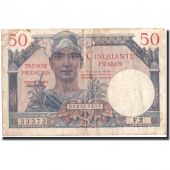 France, 50 Francs, 1947 French Treasury, 1947, 1947, KM:M8, TB, Fayette:VF31.1