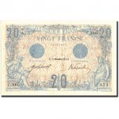 Billet, France, 20 Francs, 20 F 1905-1913 Bleu, 1912, 1912-11-12, TTB+
