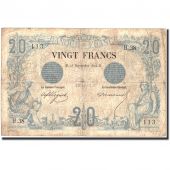 France, 5 Francs, 20 F 1874-1905 Noir, 1874, 1874-09-25, KM:60, TB