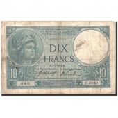 France, 10 Francs, 10 F 1916-1942 Minerve, 1917, 1917-05-01, KM:73a, B+