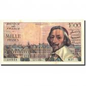 France, 1000 Francs, 1 000 F 1953-1957 Richelieu, 1954, 1954-01-07, KM:134a
