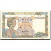 France, 500 Francs, 500 F 1940-1944 La Paix, 1942, 1942-03-19, KM:95b, TTB