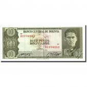 Banknote, Bolivia, 10 Pesos Bolivianos, 1962, 1962, KM:154a, UNC(63)