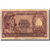 Banknote, Italy, 100 Lire, 1951, 1951-12-31, KM:92a, VG(8-10)