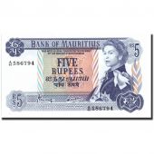 Banknote, Mauritius, 5 Rupees, Undated (1967), Undated, KM:30c, UNC(65-70)