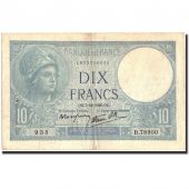 France, 10 Francs, 10 F 1916-1942 Minerve, 1940, 1940-11-07, TB+, KM:84