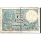 France, 10 Francs, 10 F 1916-1942 Minerve, 1939, 1939-10-05, VG(8-10)