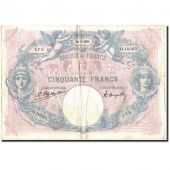 France, 50 Francs, 50 F 1889-1927 Bleu et Rose, 1924, 1924-02-14, VF(20-25)