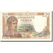 France, 50 Francs, 50 F 1934-1940 Crs, 1938, 1938-11-03, TB+