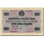 Billet, Bulgarie, 100 Leva Zlato, 1916, 1916, KM:20b, TTB+
