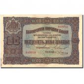 Billet, Bulgarie, 50 Leva Zlatni, 1917, 1917, KM:24b, TTB+