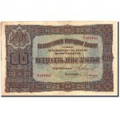 Billet, Bulgarie, 50 Leva Zlatni, 1917, 1917, KM:24b, TTB+