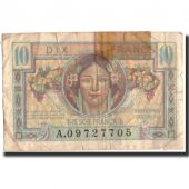 France, 10 Francs, 1947 French Treasury, 1947, 1947, B, Fayette:VF30.1, KM:M7a