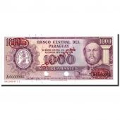 Banknote, Paraguay, 1000 Guaranies, 1952, Specimen TDLR, KM:201s, UNC(65-70)