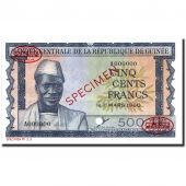 Banknote, Guinea, 500 Francs, 1960-03-01, Specimen TDLR, KM:14s, UNC(65-70)