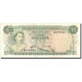 Billet, Bahamas, 5 Dollars, 1965, KM:20a, TB+