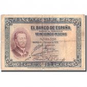 Banknote, Spain, 25 Pesetas, 1926, 1926-10-12, KM:71a, VF(20-25)