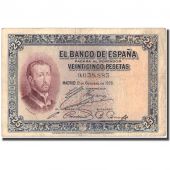 Banknote, Spain, 25 Pesetas, 1926, 1926-10-12, KM:71b, EF(40-45)