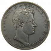 Charles Albert, Italie, Sardaigne, 5 Lire