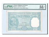 France, 20 Francs Bayard 1916, PMG AU 55, Pick 74
