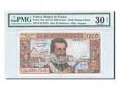 France, 5000 Francs Henri IV 1957, PMG VF 30, Pick 135a