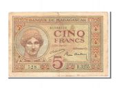Madagascar, 5 Francs type 1930