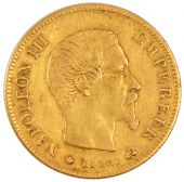 Second Empire, 10 Francs or Napoleon III naked head