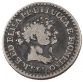 Italy, Lucques and Piombino, Felix and Elisa Bonaparte, 1 Franco