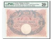 50 Francs Bleu et Rose 1899, PMG VF 20, Pick 64b