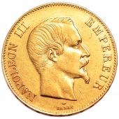 Second French Empire, 100 gold Francs Napolon III bare head