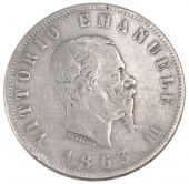Italie, Victor Emmanuel II, 2 Lire