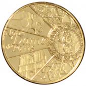 French Fifth Republic, 5 Euros gold 850th anniversary of Notre Dame De Paris